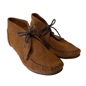 Womens Leather Suede Minnetonka Ankle Boot